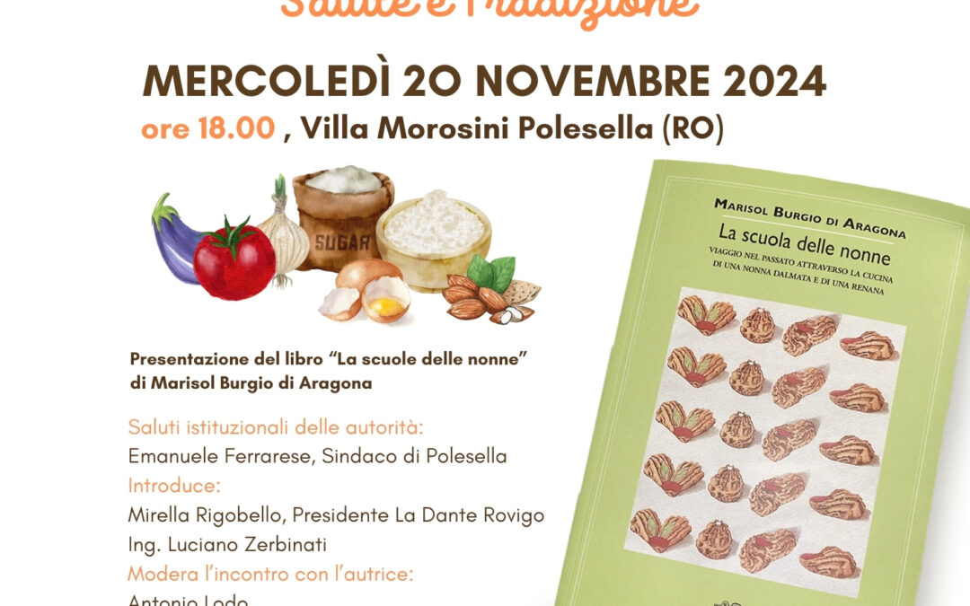 La Cucina Italiana nel Mondo: l’evento in Villa Morosini con Marisol Burgio Di Aragona